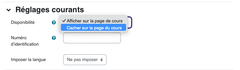 La Zone texte et média s'ajoute directement dans une section; elle sert à placer une consigne, une image ou un court contenu sans ouvrir une ressource séparée.