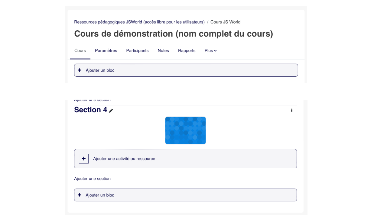 Certains blocs peuvent être placés dans le corps du cours pour renforcer une information sans l'enfermer dans une activité distincte.