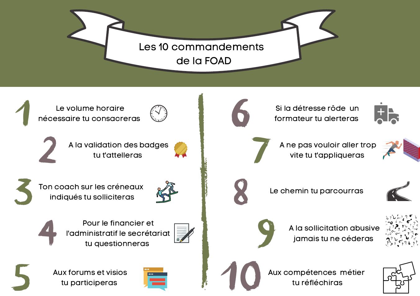 Les 10 commandements de la FOAD