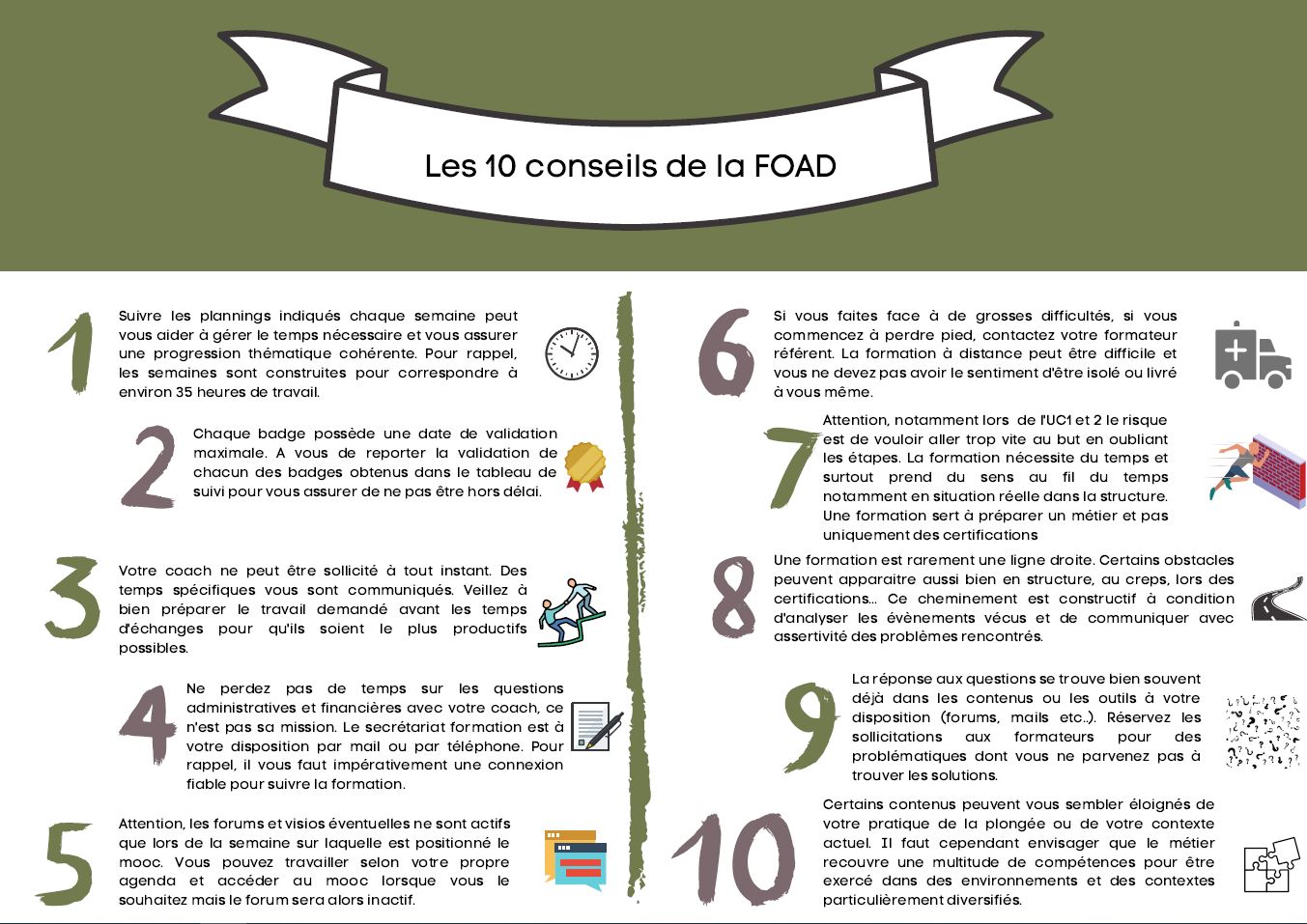 Les 10 conseils de la FOAD