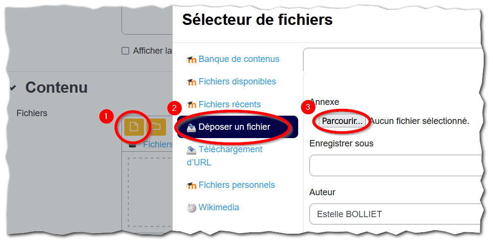 Carte : Déposer des documents | Tutoriel JS WORLD intervenants ...